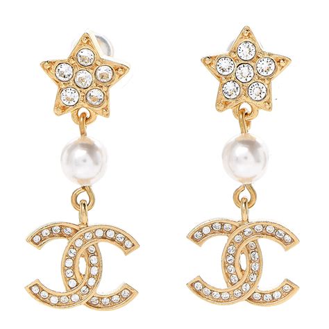 chanel earings star|Chanel earrings fashionphile.